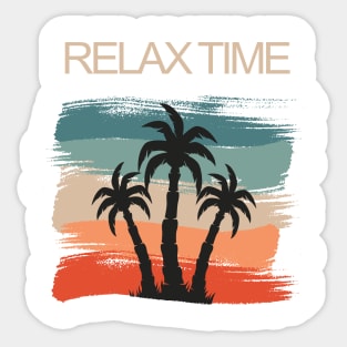 Relax Time vor Vacation in Summer Sticker